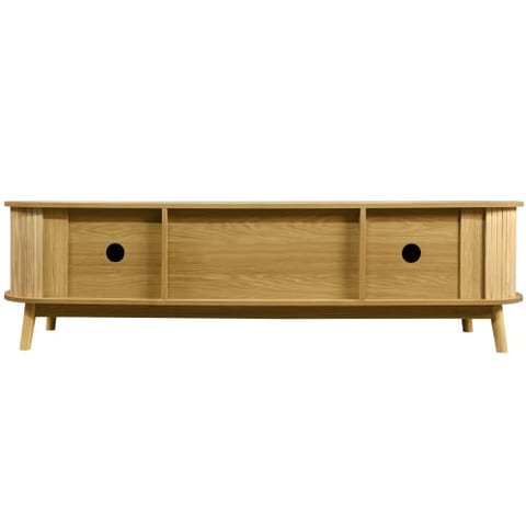 Rattan TV Stand For TVs Up To 75'', Modern Farmhouse Media Console