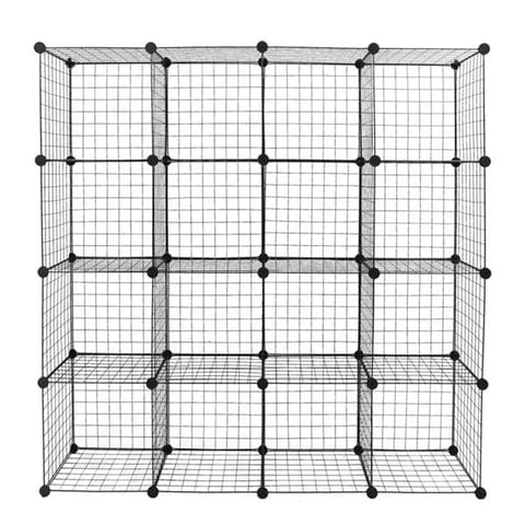 16 Grid Iron Mesh Material Storage Rack