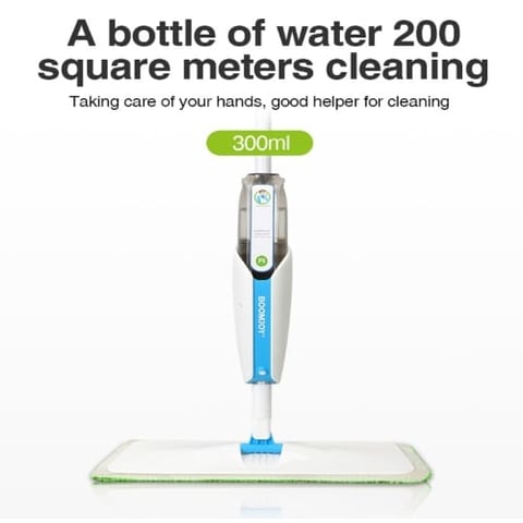 Washable Mat Spray Mop - Superfine Fiber Mop With 300ML Reusable Bottle