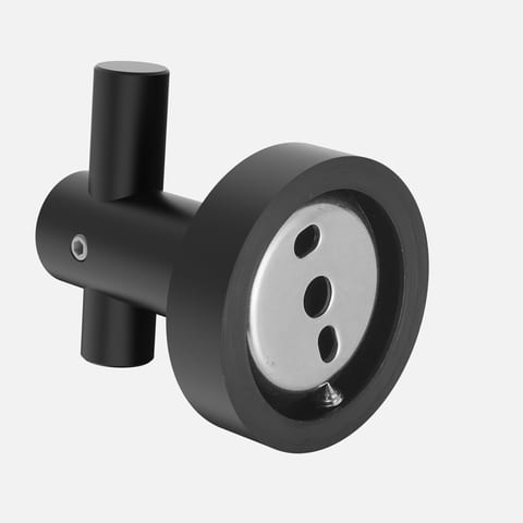 Round Base Wall Hook With Screws Matte Black Hook, 4-piece Set, Suitable For