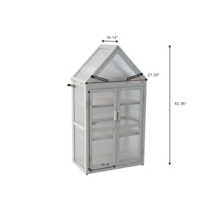 Mini Greenhouse Kit - Outdoor Plant Stand, Small Green House, Plant Stand