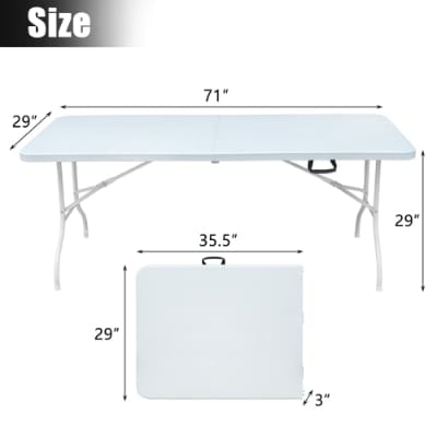 Portable Folding Table Indoor&Outdoor Maximum Weight 135KG Foldable Table For
