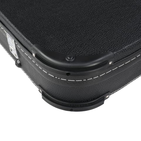 PVC Square Angle Black Electric Guitar Leather Box