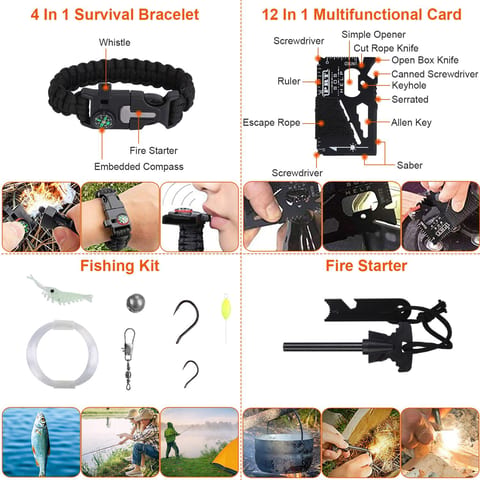 125 In 1 Survival Kit, Professional Survival Equipment, Equipment, Tools, First