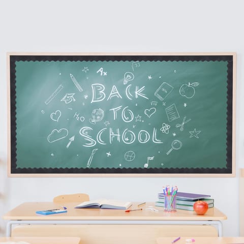 Bulletin Board Border 65.6 Feet Rolled Scalloped Border Trim For School Black