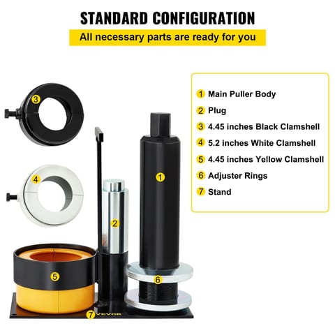 VEVOR Carrier & Pinion Bearing Puller, Compatible With Dana 30,40,50,60,70, 80