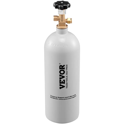 VEVOR 5 Lbs CO2 Tank Aluminum Gas Cylinder, Brand New CO2 Cylinder With Gray