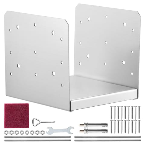 VEVOR Post Base, 1Pcs Stainless Steel Adjustable Post Anchor Bracket Internal