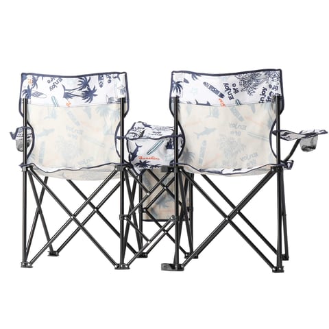 59x19.6x31in, Coconut Tree Pattern, Fishing Chair With Parasol, Camping Chairs