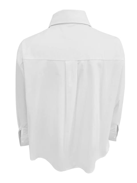 Plus Size Women's Elegant Casual Business Long Sleeve Shirt - Classic Collar