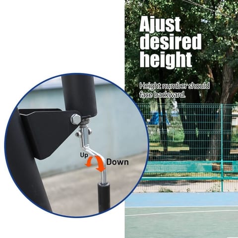TotheCORE Basketball Stand 7.55-10.00 Ft Adjustable Portable Basketball Hoop &