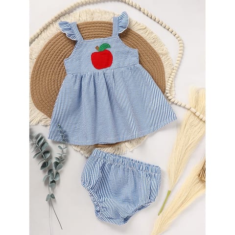 Kids Baby Girl Back To School Outfit, First Day Of School, Summer Ruffle
