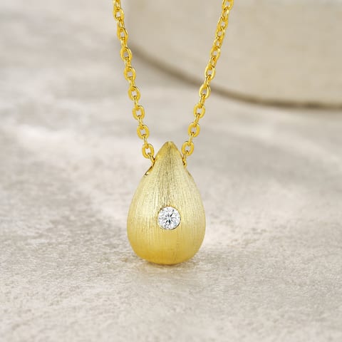 1Dreamy Water Drop - A Trendy Diamond Jewelry Necklace Pendant Set With 1-carat