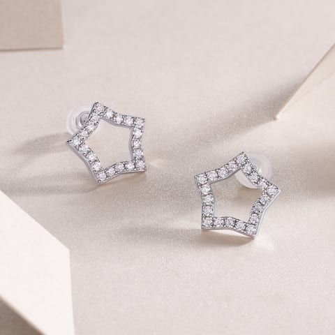 1Tonight New Star - S925 Moissanite Sterling Silver Earrings With