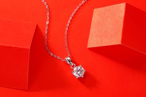 Breeze Dance - Affordable Diamond Jewelry Necklace Pendant Set With 1-carat