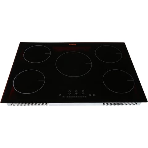 Electric Cooktop, 5 Burners, 30'' Induction Stove Top, Built-in Magnetic