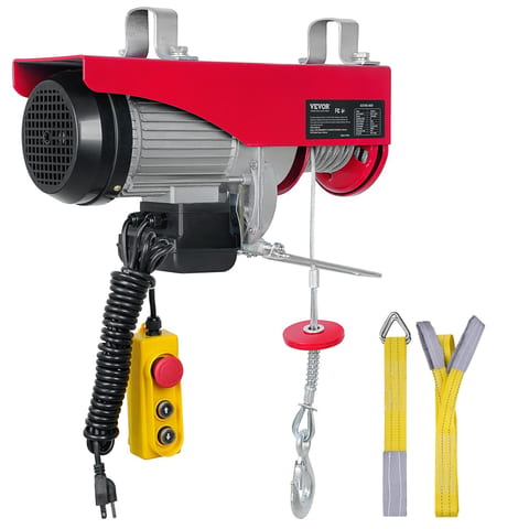 Electric Hoist 1760lbs With 14ft Wired Remote Control, Electric Hoist 110 Volt