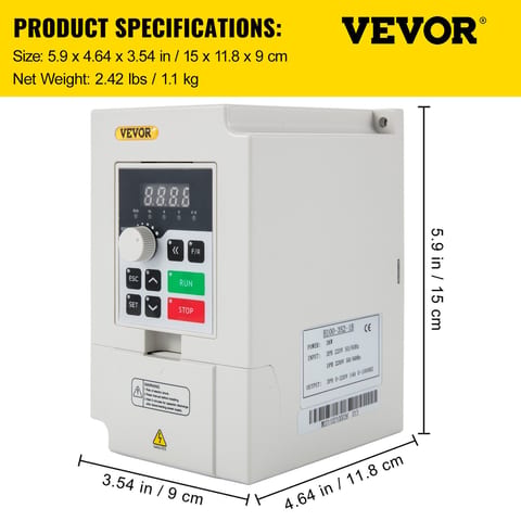 Variable Frequency Drive, AC 220V Input 3KW Variable Frequency CNC Drive