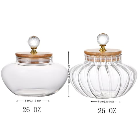1 PCS High Borosilicate Stripe Sealed Jar, Kitchen Storage Jar, Coffee Can