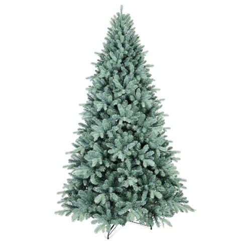 Dropship Artificial 8ft Blue Green Tint Christmas Tree With 2458 PE PVC Mixed