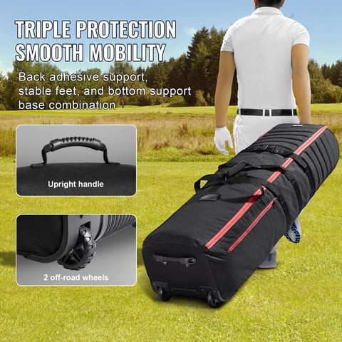 Golf Travel Bag, Outdoors Soft-Sided Golf Travel Cover Case, Heavy Duty Nylon