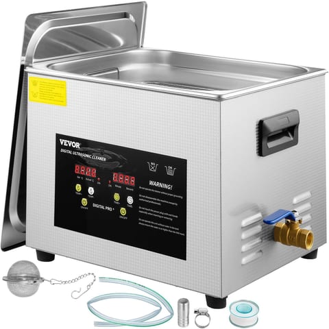15L Upgraded Ultrasonic Cleaner 600W Heater,360W Ultrasonic Professional
