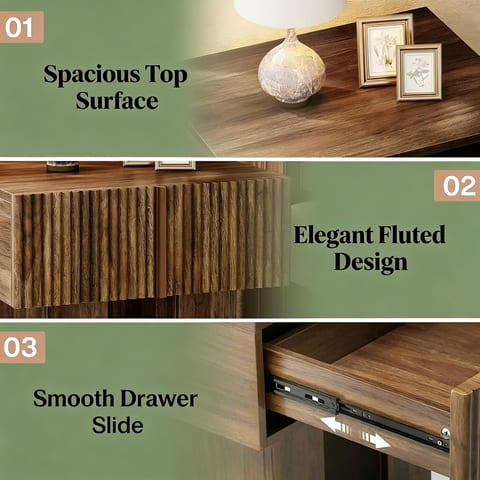 Bedside Table,Storage Nightstand