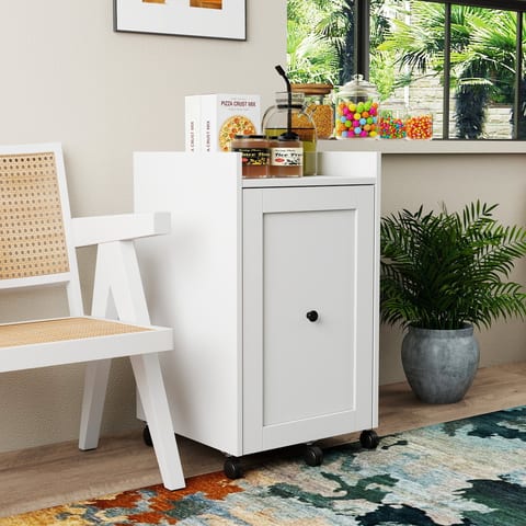 Organizer For Pantry -Sliding Out Snack Cabinet , Multi-Layer Soda Can