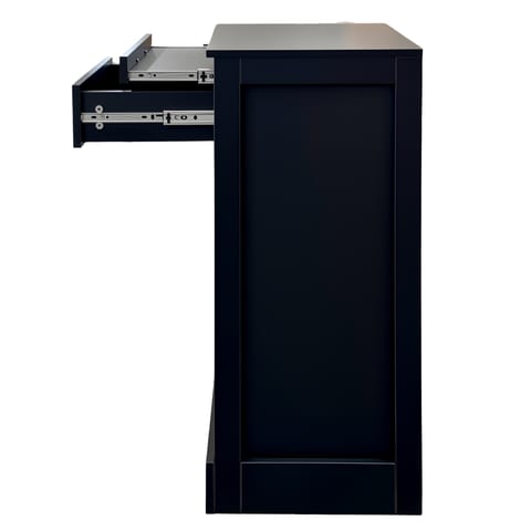 Black Color Modular 24 Wine Bar Cabinet Buffet Cabinet