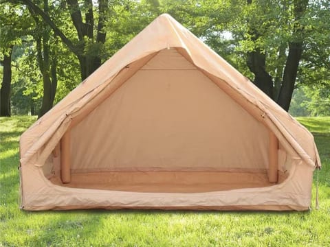 Inflatable Tent With Pump,Glamping Tents For 4-6 Person, Easy Setup 4 Season