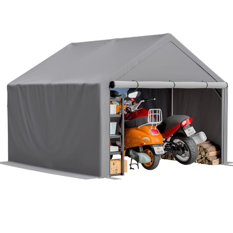 10x10ft Outdoor Storage Shed, All-Weather Garden Shelter With Waterproof
