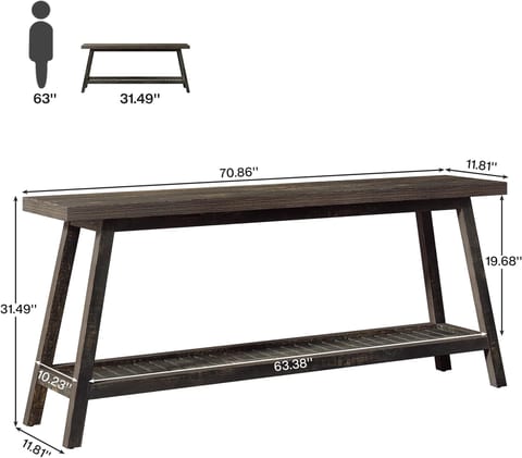 2-Tier Sofa Table,Console Table,Side Table