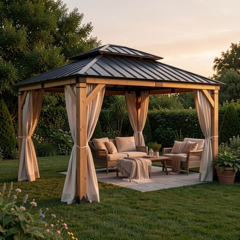 STOCK Available in USA Mini Quantity 1 Piece 10x12 ft Outdoor Double Roof Solid