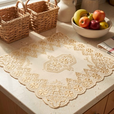 HuanGang Factory Manufacture Lace Placemat Kitchen Necessary Beautiful Pattern
