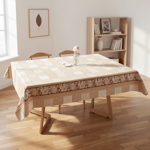Pvc Table Cover Decorative Dining Waterproof Christmas Tablecloth With Flannel