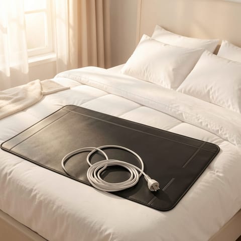 Large Grounding Mat 60x90cm with Durable Leather Surface and Grounding Cord