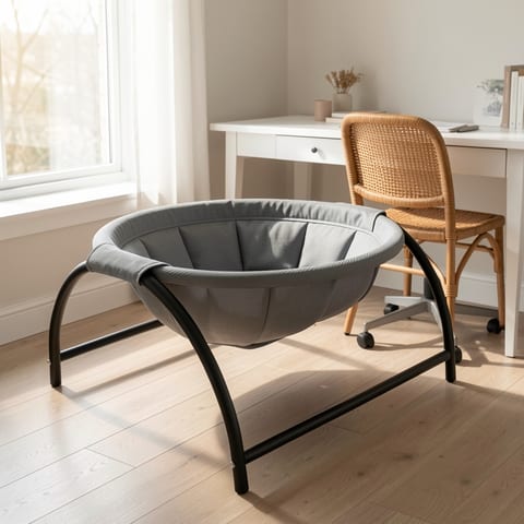 Custom Free Standing Round Breathable Pet Bed Cat Hammock Cat Nest Pet Bed Dog