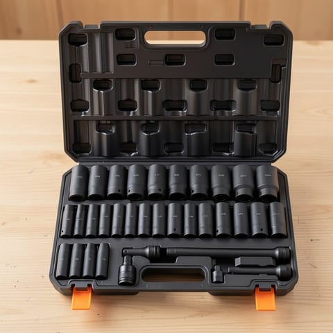 a hand in a white glove using a socket wrench on a car battery