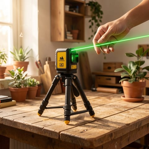 GloBest Green Cross Laser Pro with dimensions labeled