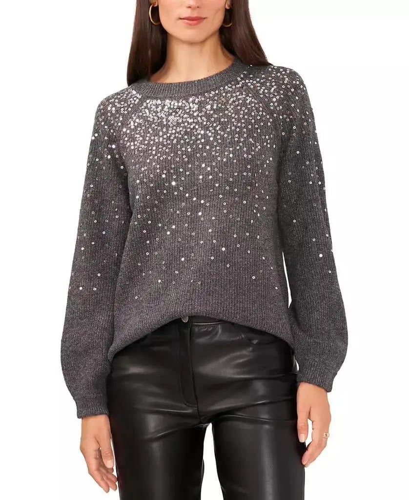 Women's Sequined Raglan-Sleeve Sweater Vince Camuto, product photo