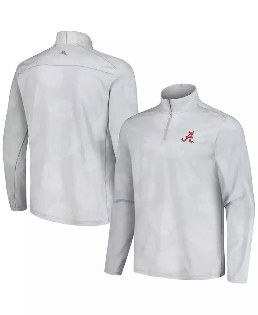 Men's Wisconsin Badgers Delray Frond Island Zone Half-Zip Jacket Tommy Bahama, product photo