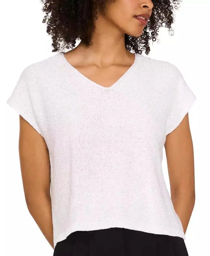 Women's Shine V-Neck Cap-Sleeve Sweater Vince Camuto, product photo