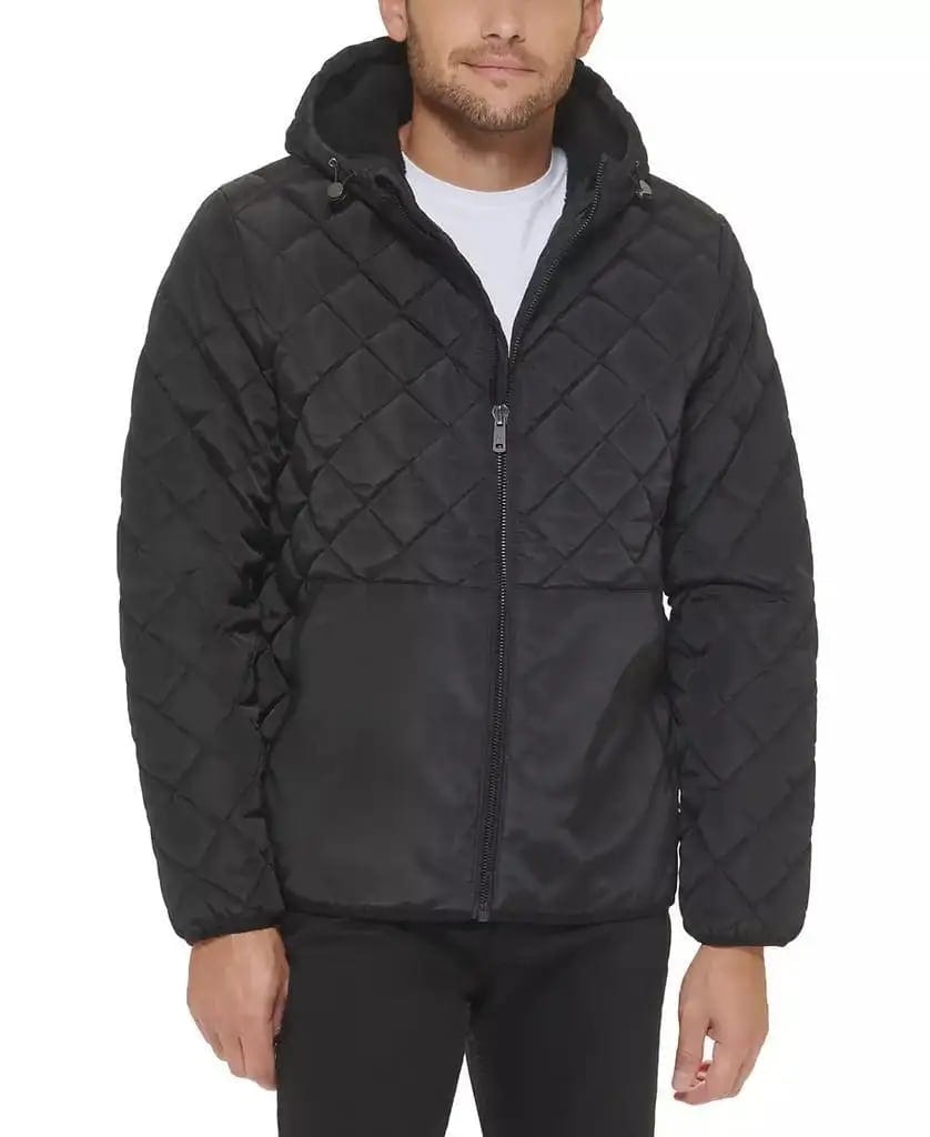 Men's Diamond Quilted Hooded Jacket Kenneth Cole Model OUT-4332004, product photo