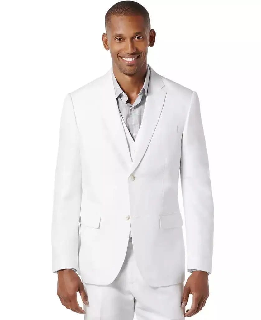 Men's Linen Suit Jacket Perry Ellis, product photo