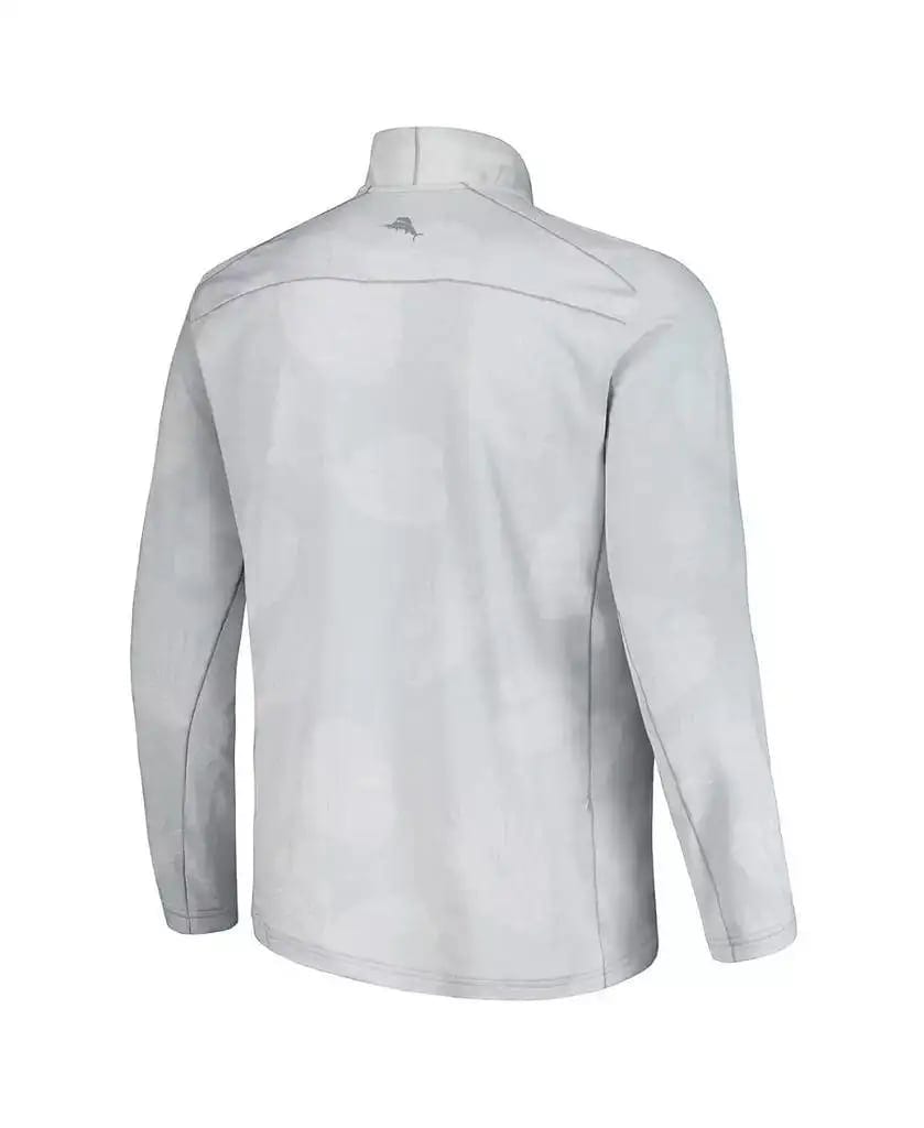Men's Gray Georgia Bulldogs Delray Frond Island Zone Half-Zip Jacket Tommy, product photo