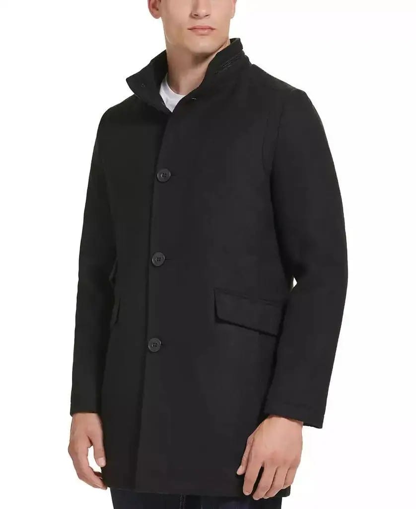 Men's Wool Button Car Coat Kenneth Cole, product photo