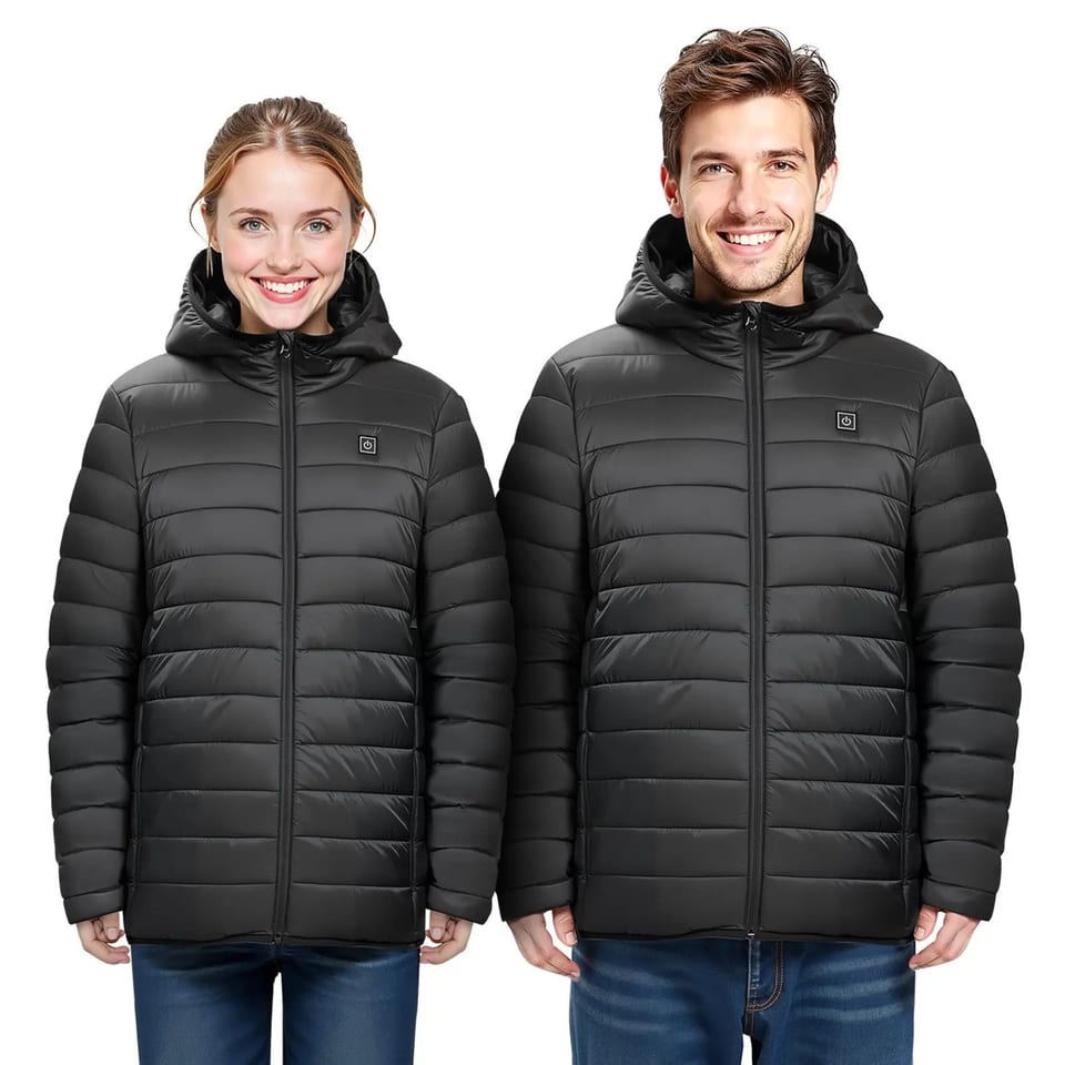 D0100X30Z48 Women's Heated Jacket Soft Shell Electric Heating Coat Windproof, product photo