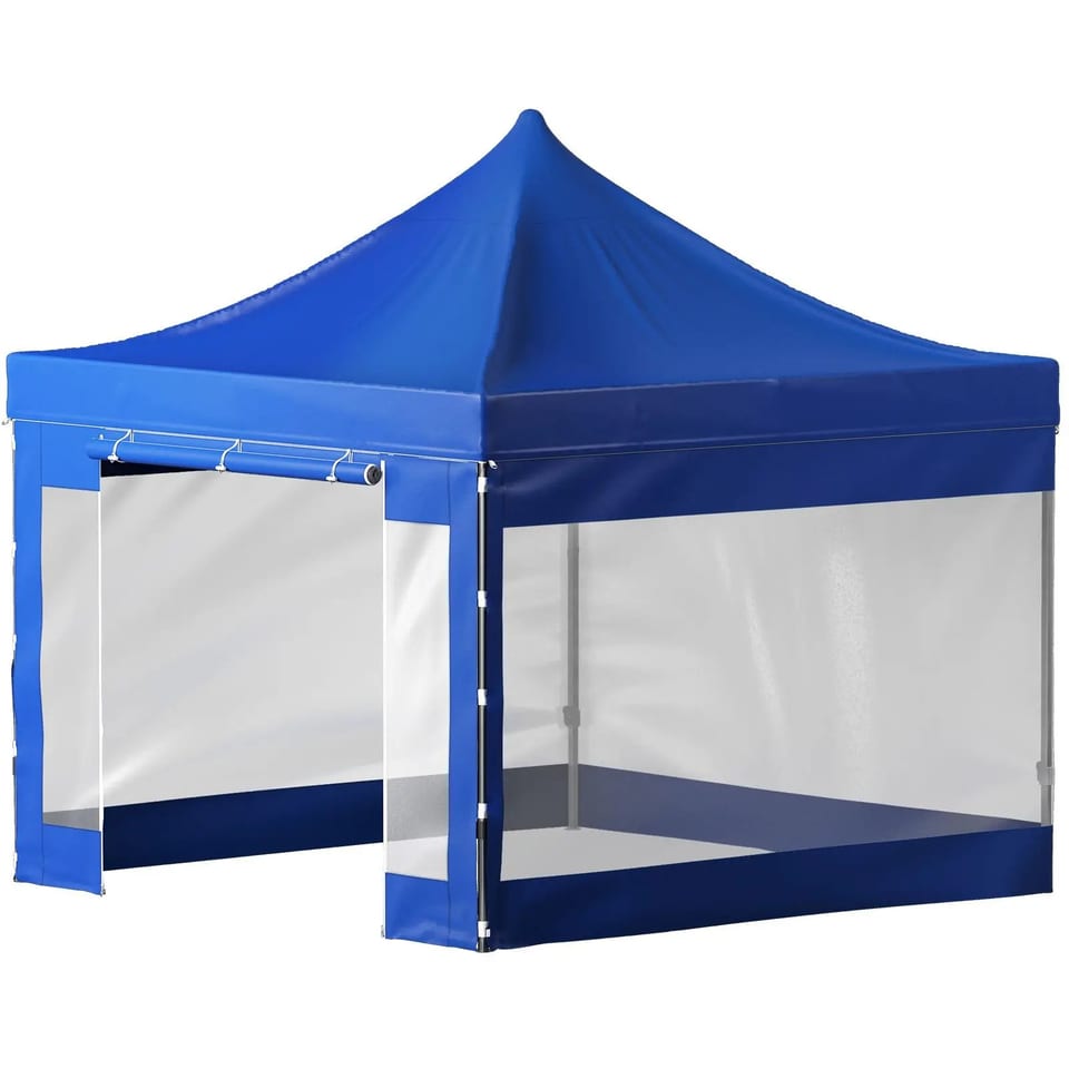 10 X 10 FT Pop up Canopy Tent with Removable Sidewalls Wheeled Bag UV Resistant, product photo