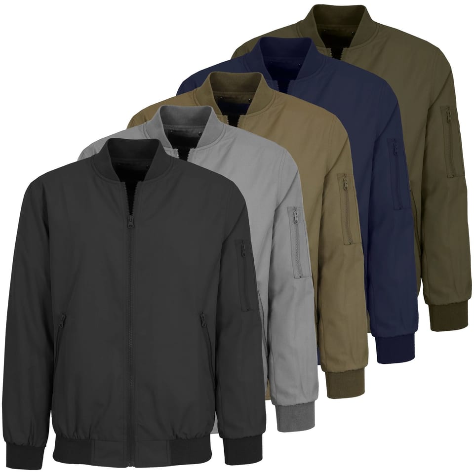 Men's Finished Thin Lightweight 100% Polyester Canvas Winter Windproof Casual, product photo