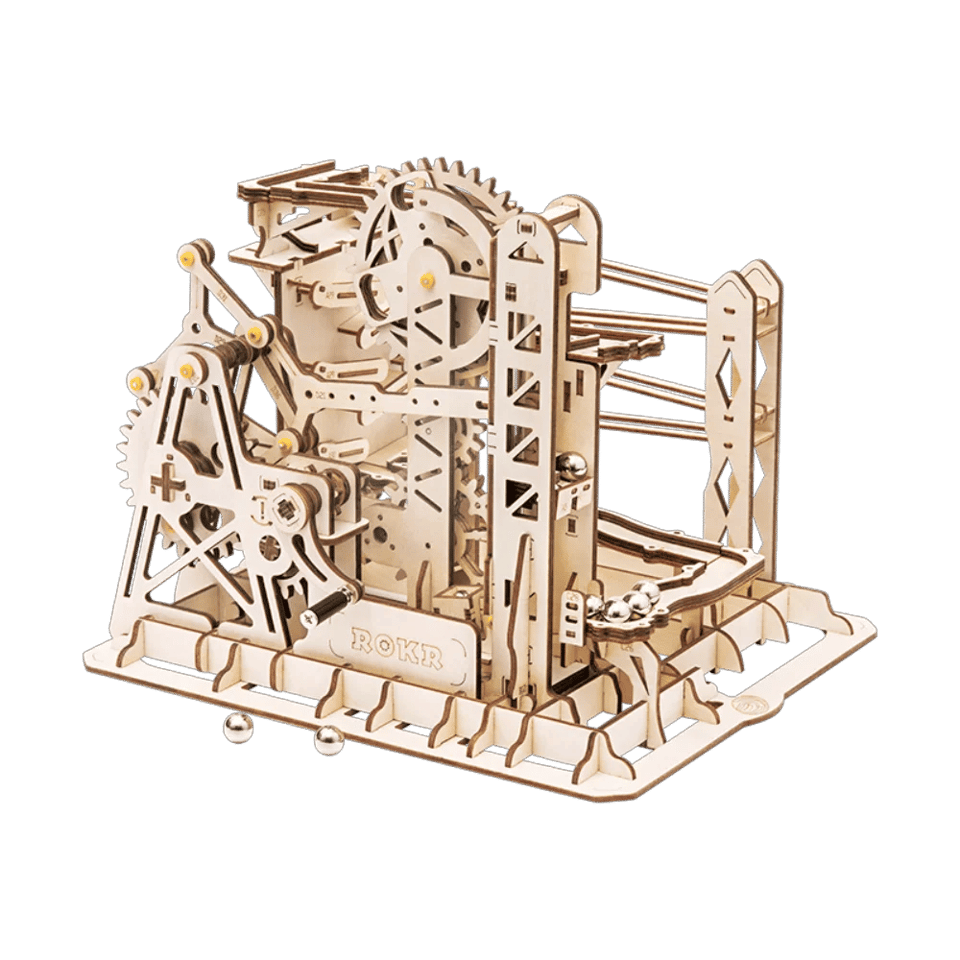 Robotime DIY Self Assembly Mechanical Gear Model LG503 Marble Explorer 3D, product photo